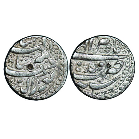Jahangir, Silver Rupee, 11.30g, Qandhar Mint, Ilahi Type, month Tir, AH 1024 / 10 RY. KM 1