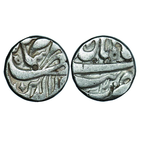 Jahangir, Silver Rupee, 11.10g, Tatta Mint, Ilahi Type, month Aban, 20 RY. KM 145.17. Extr
