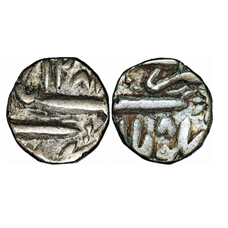 Bhopal, Silver 1/4 Rupee, 2.71g, Shah Jahan Begum (AH 1285-1319 / 1868-1901 AD), Bhopal Mi