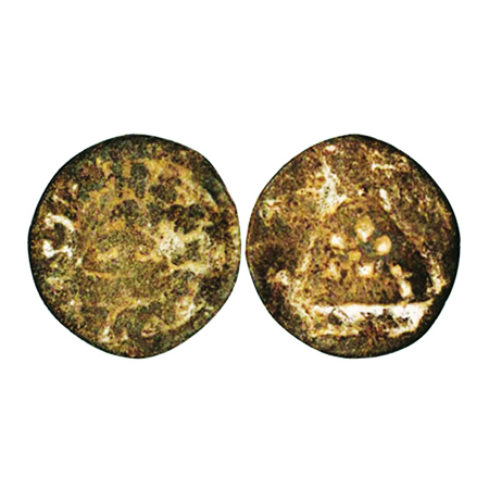 Kuras of Karwar, Vasithiputra Shiva Kura, Lead, 2.46g, 18.44x17.56mm, (2nd century BC), Ob