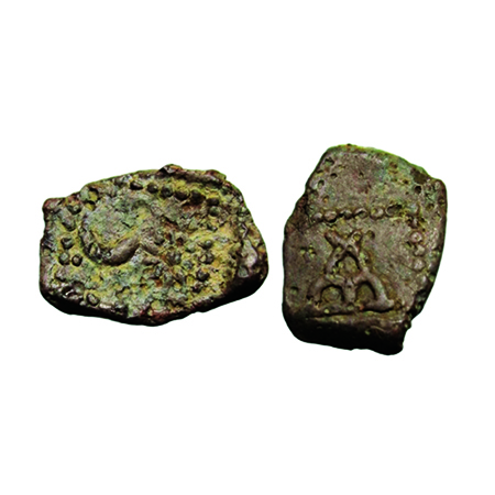 Western Kshatrapas, Kardamaka Dynasty, Chastana as Mahakshatrapa, 2.350g, 14x10 mm, (1 - 5