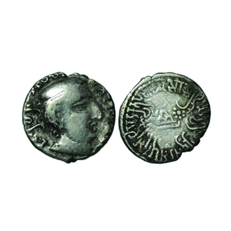 Western Kshatrapas, Kardamaka Family, Damsena, Son of Rudrasimha I, as Mahakshatrapa, SE 1