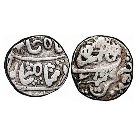 Mewar Feudatories - Shahpur, Silver Rupee, 10.78g, Shahjahanabad Mint, 12 RY. KM 22. About