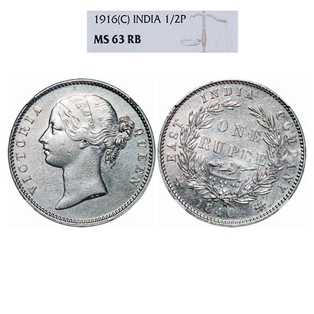 Victoria Queen, Silver, Rupee, 1840, DL, Calcutta Mint, W.W. raised, Wreath with 28 Berrie